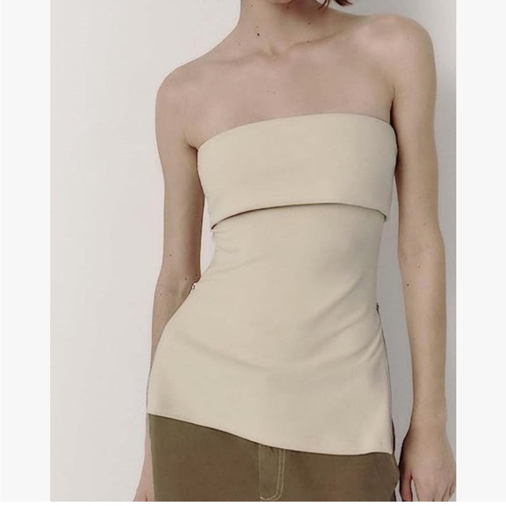 Top strapless zara